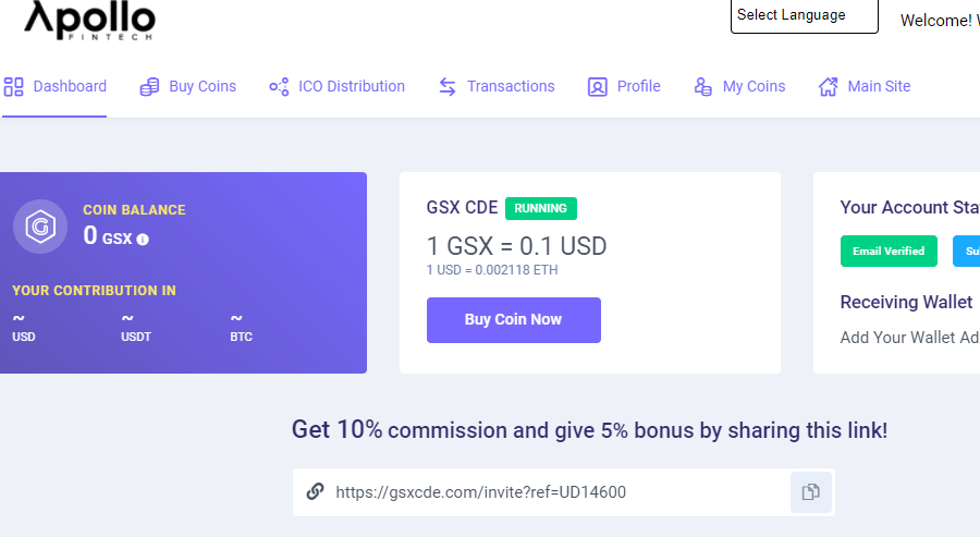 Investeren in Apollo Fintech GDX Munt - 5% Bonus Link Hier!