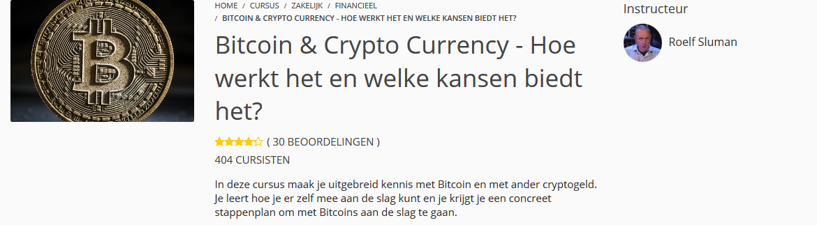 Nederlandse Bitcoin & Crypto Trading Cursus Volgen Online!